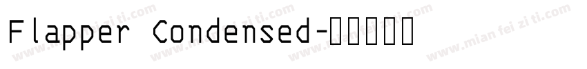 Flapper Condensed字体转换